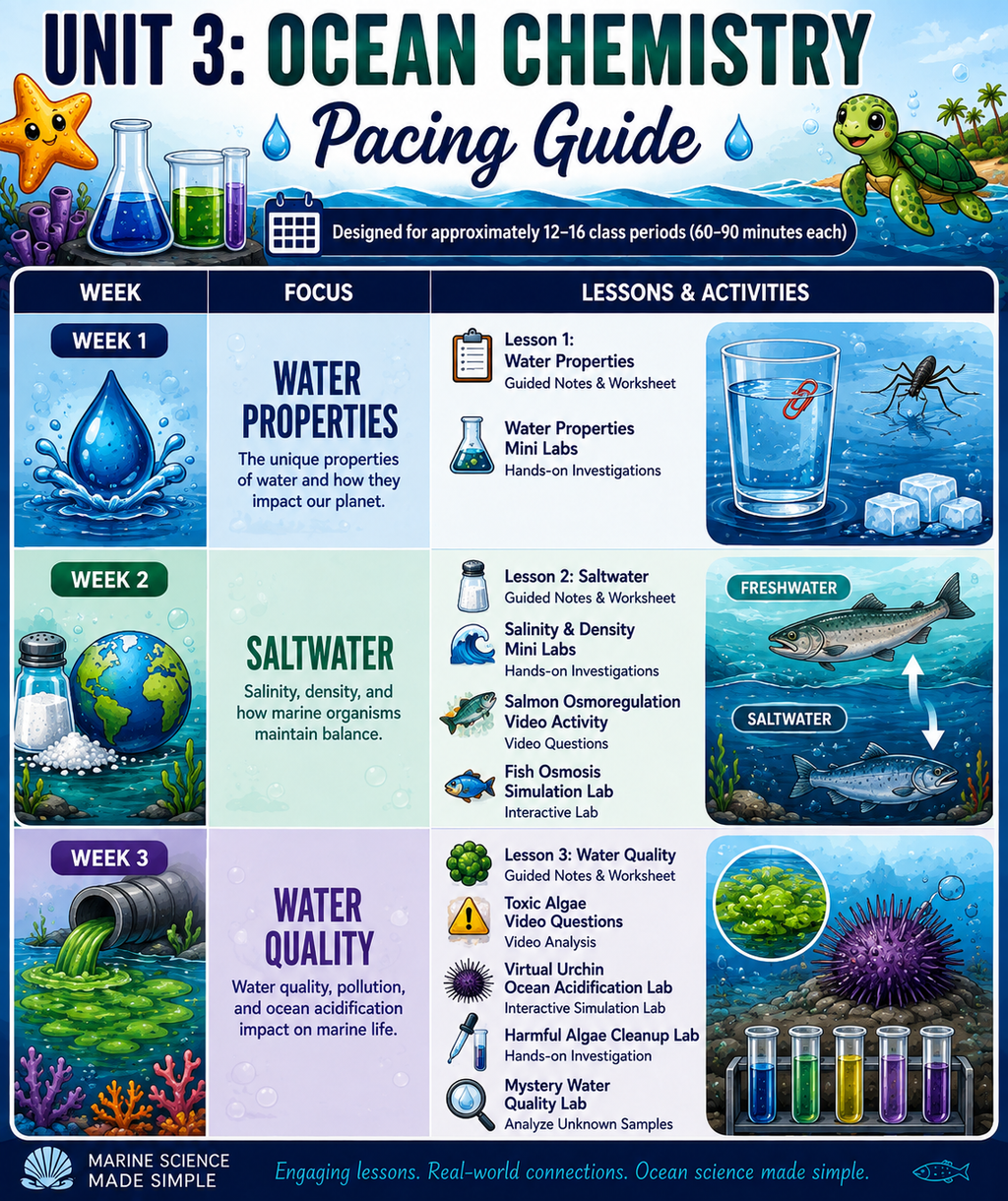 Ocean Chemistry Unit Bundle
